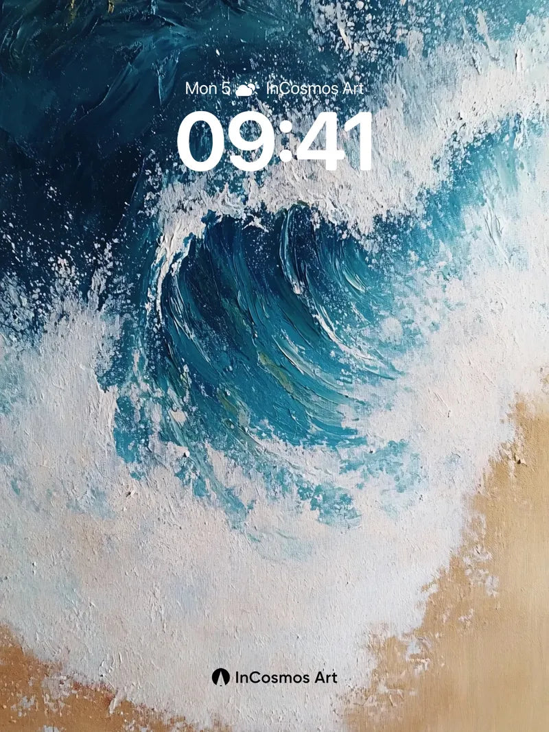 Crisp Surge Wallpaper with Hokusai Echo