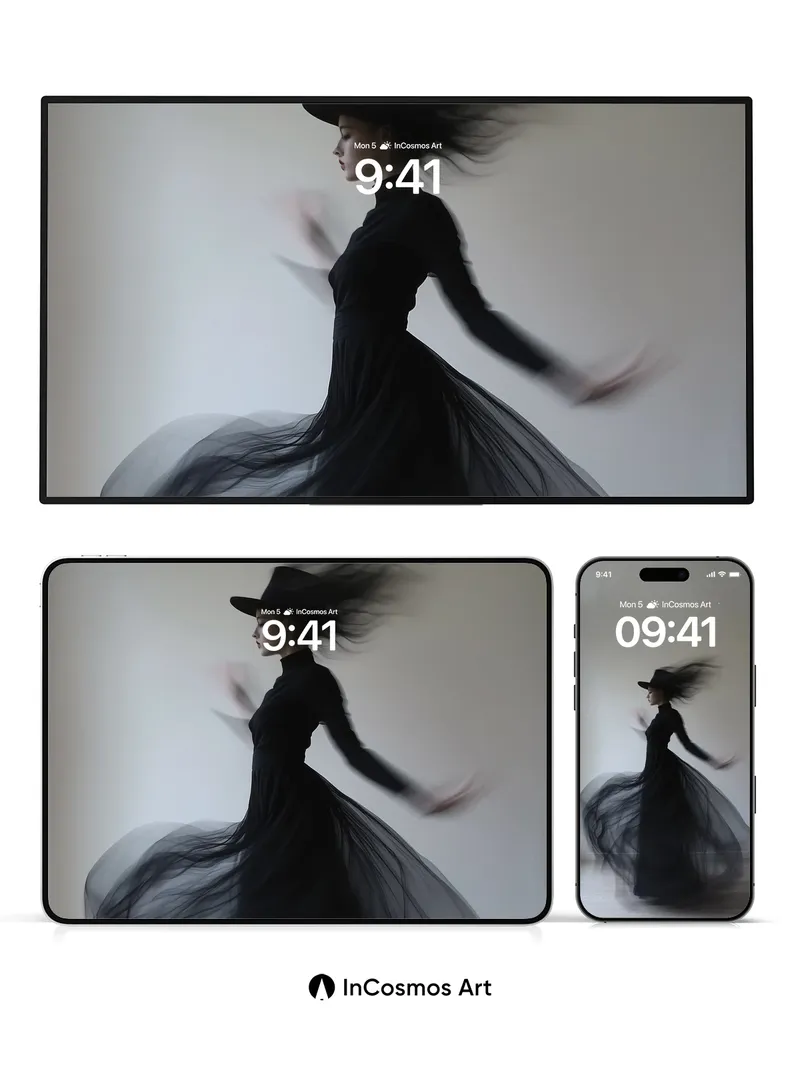 Whispering Tulle Wallpaper with Motion Blur