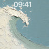 Textured Ocean Wave Wallpaper
