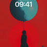 Silhouetted Wonder Wallpaper with Celestial Balloon wallpaper for iPhone, iPad & Mac
