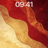 Crimson Dunes Wallpaper with Golden Veins wallpaper for iPhone, iPad & Mac
