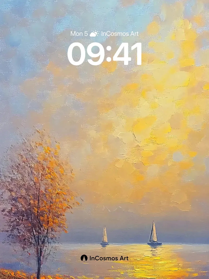 Golden Hush Wallpaper with Autumn Whispers