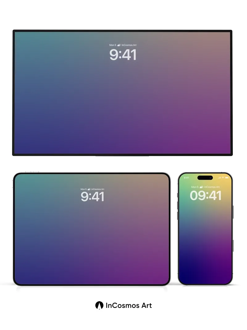 Spectrum Drift Wallpaper with Liquid Light