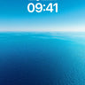 Serenity Horizon Wallpaper with Infinite Blue wallpaper for iPhone, iPad & Mac