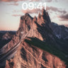 Crimson Ridge Wallpaper with Sunlit Peaks wallpaper for iPhone, iPad & Mac