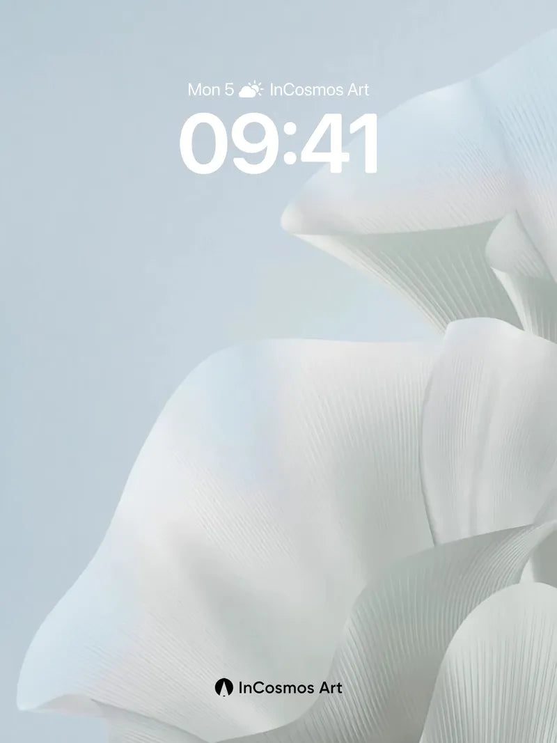 Serene Fold Wallpaper with Breathable Light