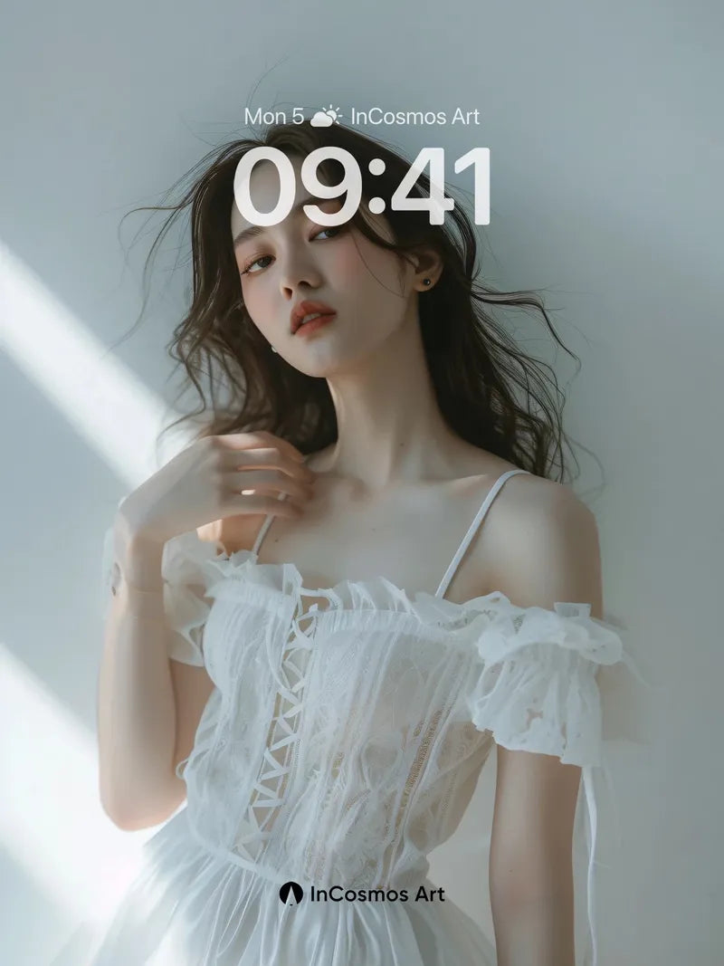 Soft Light Wallpaper with Whispering Tulle