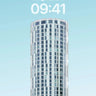 Calm Cylinder Wallpaper with Skyward Lines wallpaper for iPhone, iPad & Mac