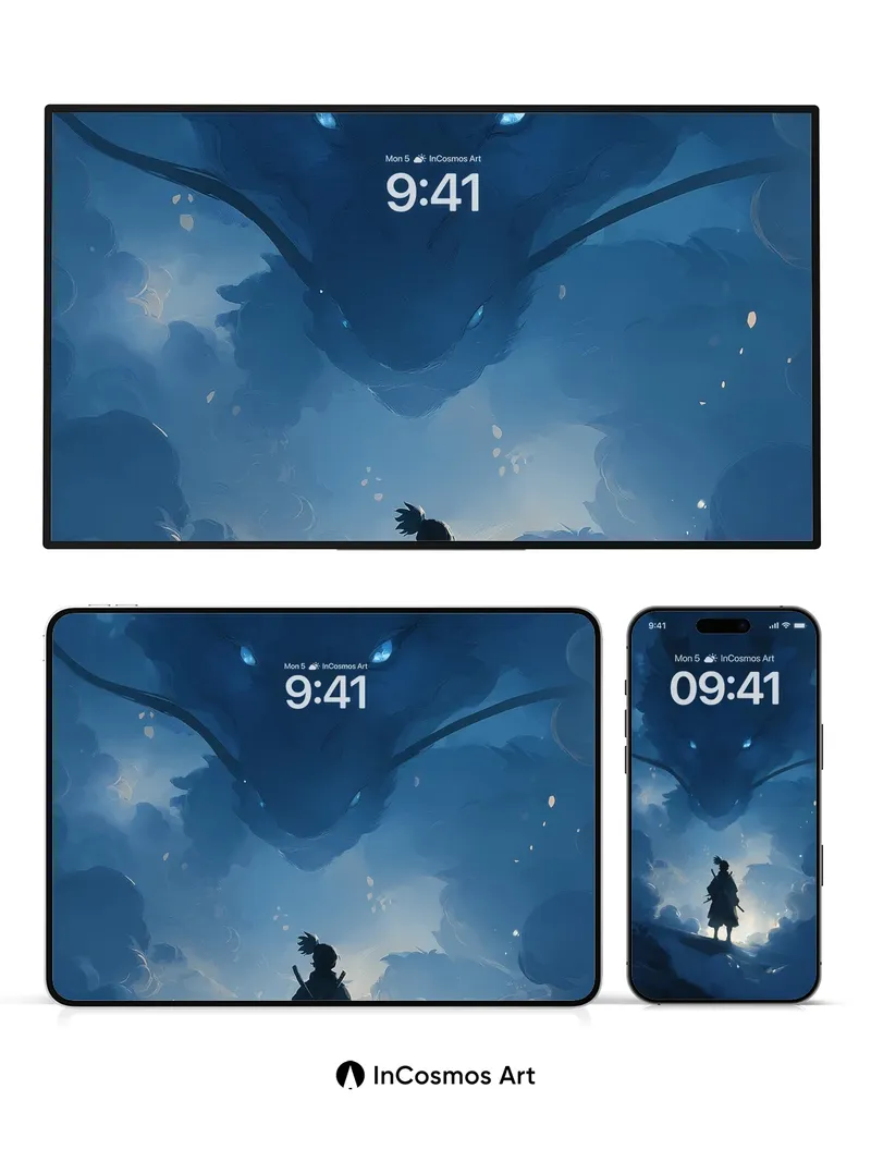 Whispering Sky Wallpaper with Celestial Dragon