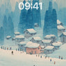 Snowy Village Winter Wallpaper wallpaper for iPhone, iPad & Mac