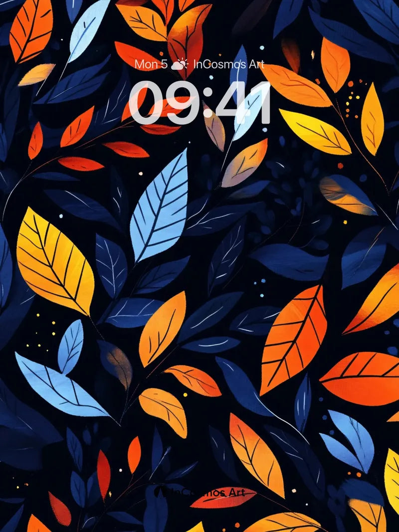 Autumn Whispers Wallpaper with Midnight Veil