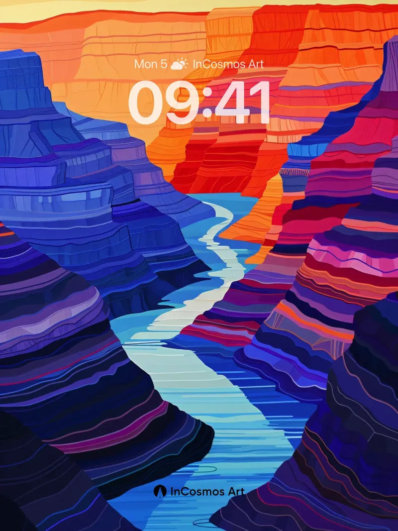 Canyon Mirage Wallpaper with Liquid Light