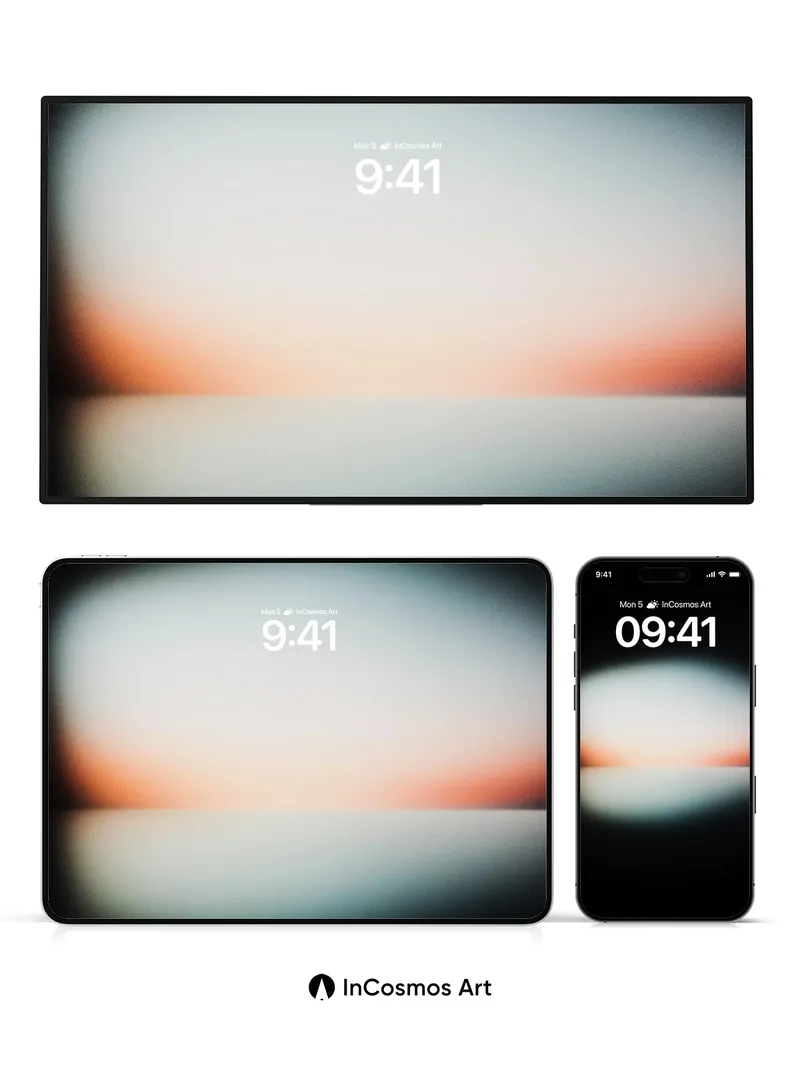Serenity Horizon Wallpaper with Soft Light Gradient