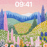 Whispering Bloom Wallpaper with Starlit Sky wallpaper for iPhone, iPad & Mac