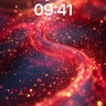 Luminous Ember Flow Wallpaper with Cosmic Dust wallpaper for iPhone, iPad & Mac
