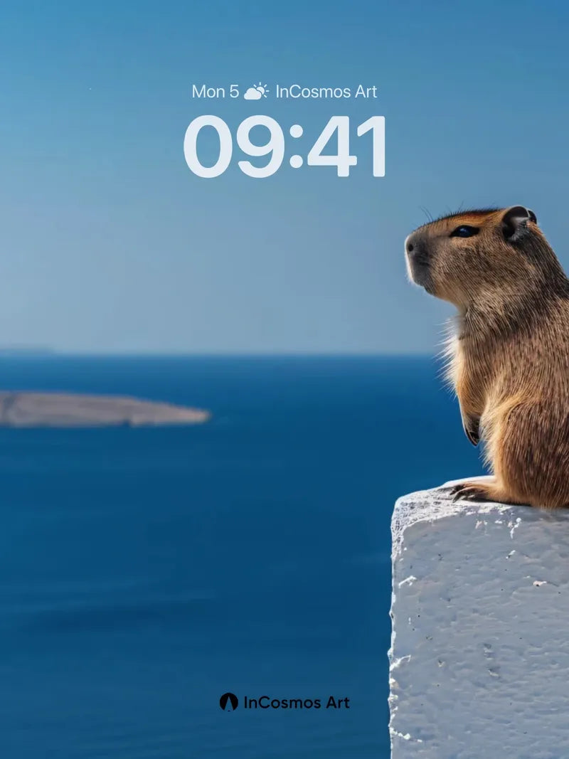 Serenity Watch Wallpaper with Coastal Gaze