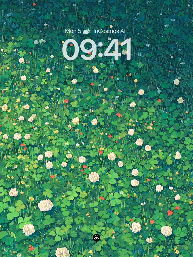 Clover Field Wallpaper 4K for iPhone Lock Screen wallpaper for iPhone, iPad & Mac