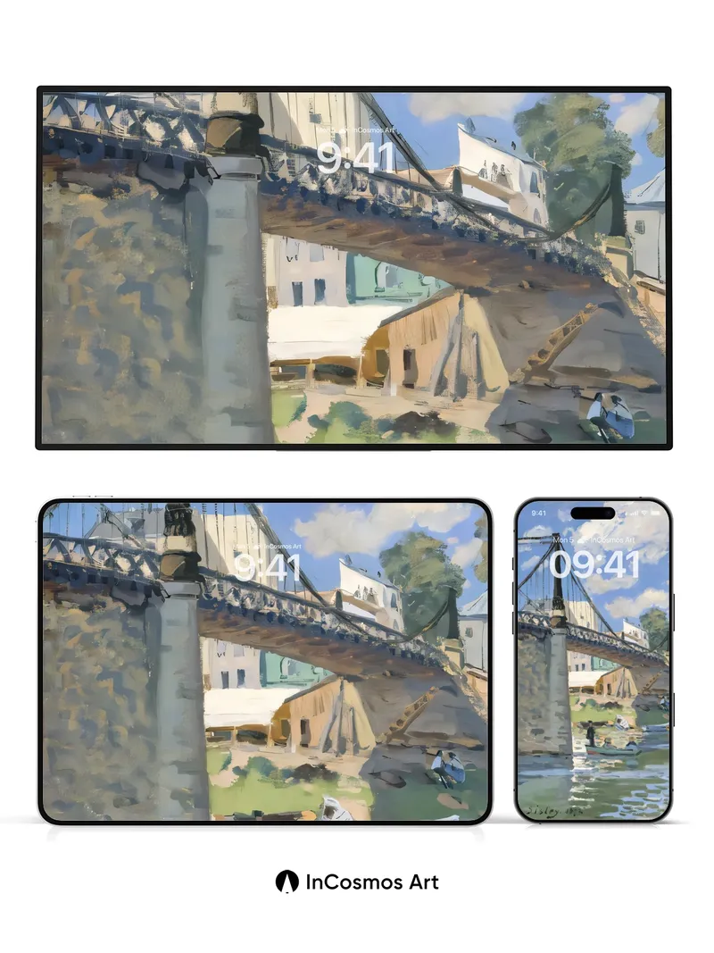 Suspended Light Wallpaper with River Whispers