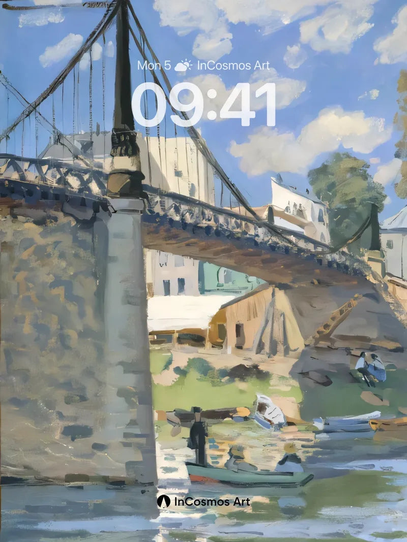 Suspended Light Wallpaper with River Whispers