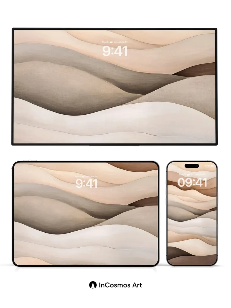 Sandy Dune Wallpaper with Whispering Textures