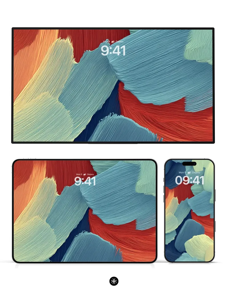 Fluid Emotions Abstract Wallpaper