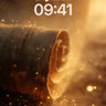 Golden Dust Wallpaper with Rolling Scroll wallpaper for iPhone, iPad & Mac