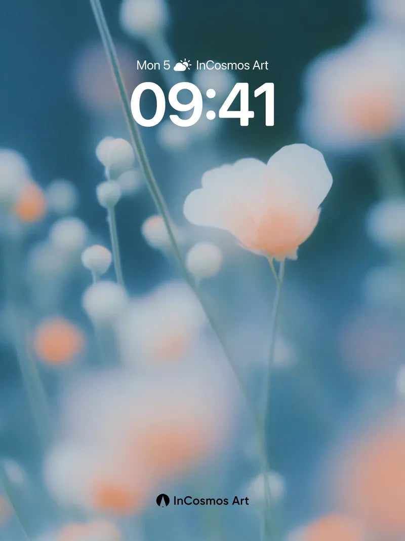 Soft Hush Wallpaper with Ethereal Petals wallpaper for iPhone, iPad & Mac