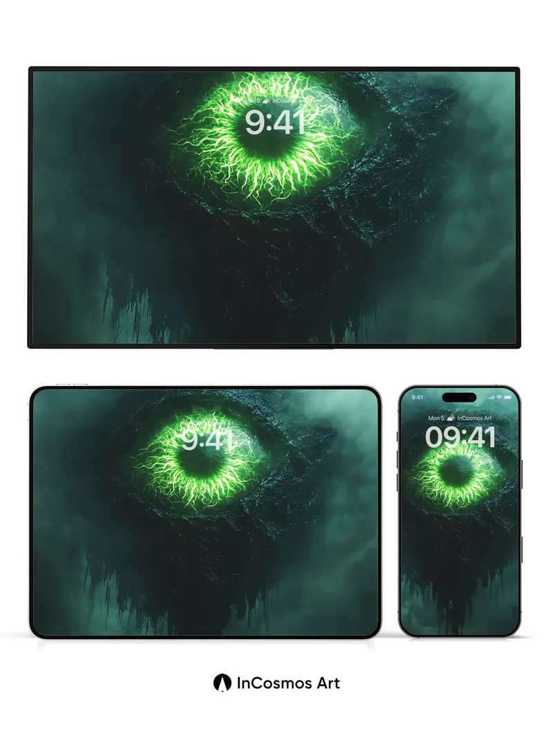 Ethereal Eye Wallpaper with Living Light