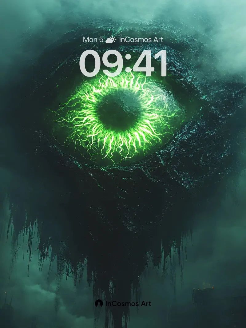 Ethereal Eye Wallpaper with Living Light