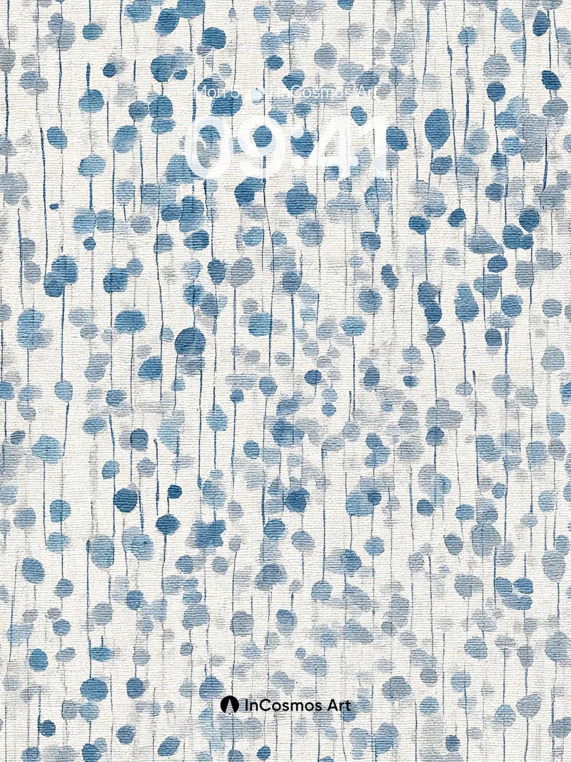 Whispering Ink Drops Wallpaper with Textured Canvas