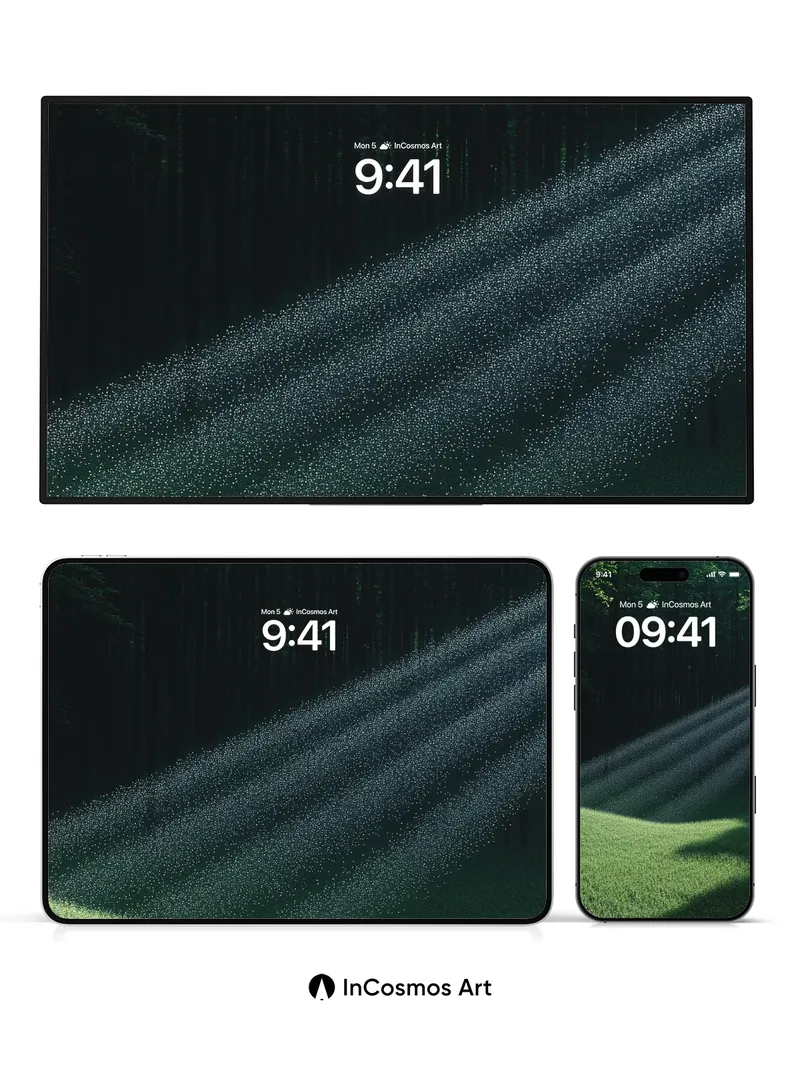 Whispering Shade Wallpaper with Dappled Light