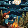Knitted Nightfire Wallpaper with Starlit Whispers wallpaper for iPhone, iPad & Mac