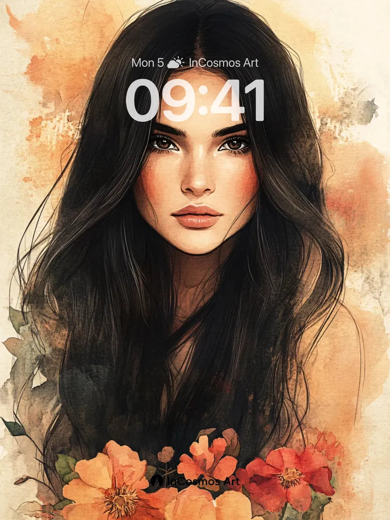 Velvet Bloom Wallpaper with Whispering Petals wallpaper for iPhone, iPad & Mac