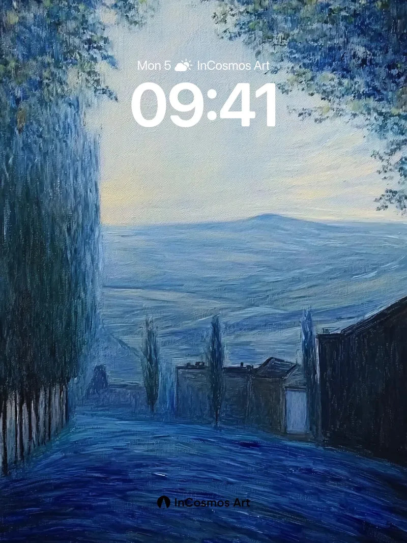Serenity Lane Wallpaper with Twilight Hush wallpaper for iPhone, iPad & Mac