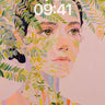 Leaf-Laced Portrait Wallpaper with Ethereal Light wallpaper for iPhone, iPad & Mac