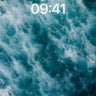 Turquoise Tempest Wallpaper with Foaming Veins wallpaper for iPhone, iPad & Mac