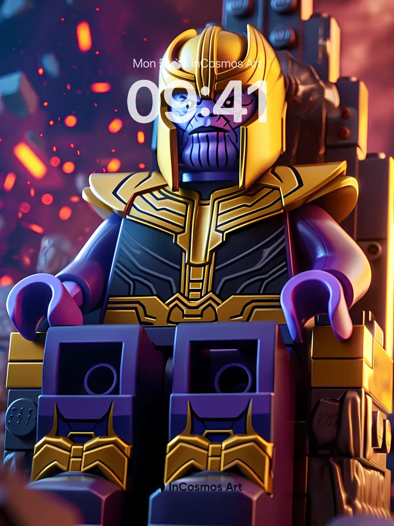 Cosmic Sovereign Wallpaper with Brick Armor