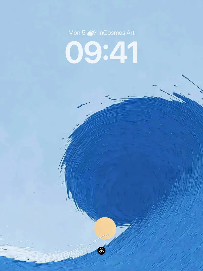 Blue Swirl Wallpaper 4K AMOLED Wallpaper wallpaper for iPhone, iPad & Mac