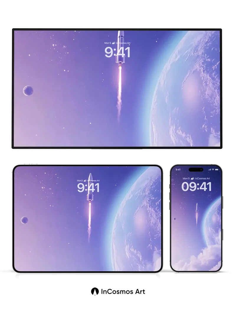 Celestial Ascent Wallpaper with Cosmic Breath