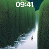 Moonlit Maze Wallpaper with Whispering Hedges wallpaper for iPhone, iPad & Mac