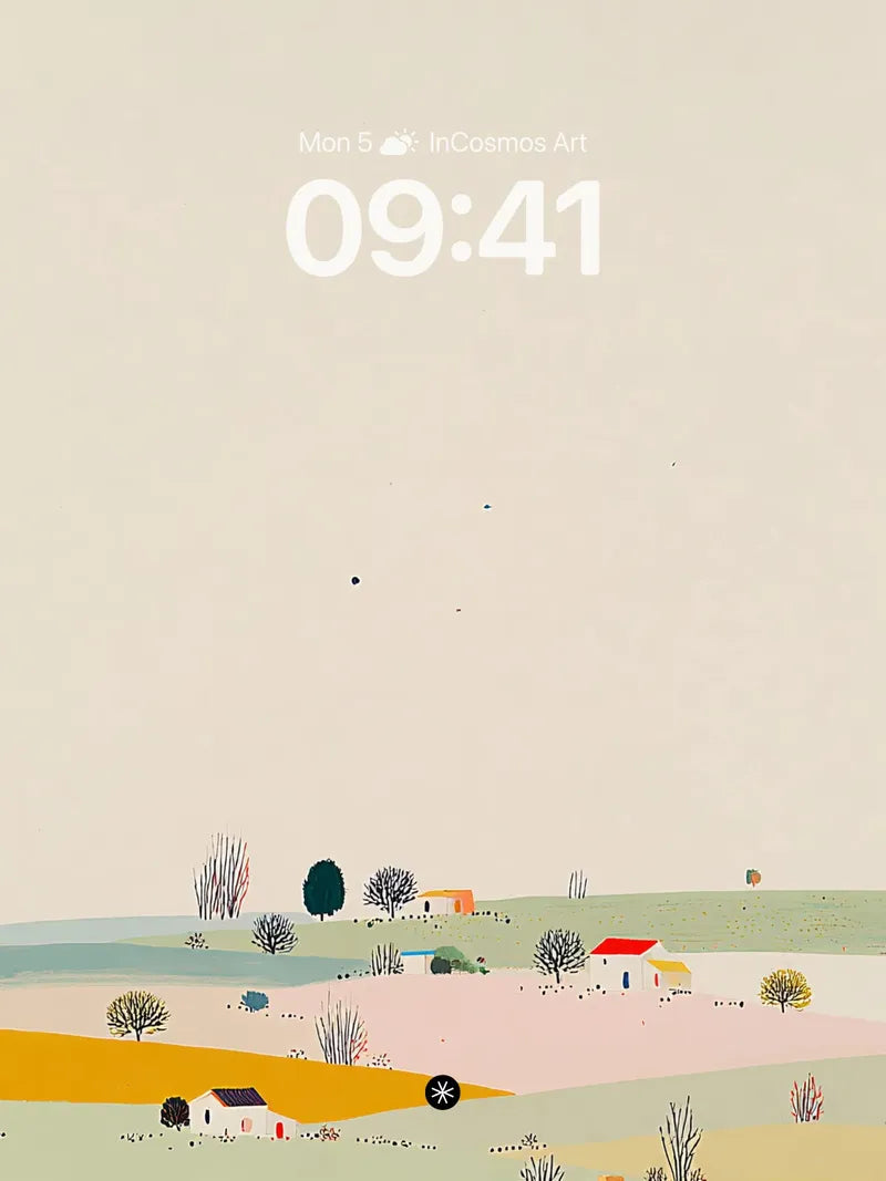极简乡村风景 Wallpaper 4K for iPhone Lock Screen wallpaper for iPhone, iPad & Mac