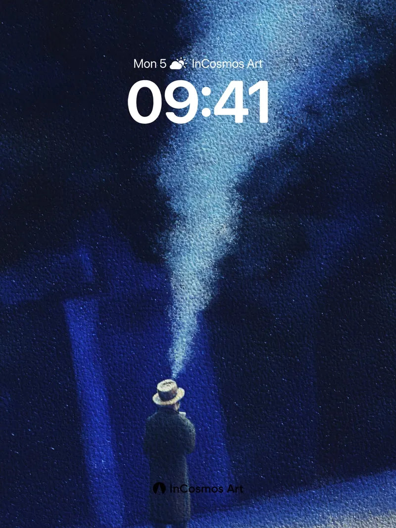 Midnight Smoke Wallpaper with Silent Watcher