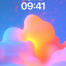 Luminous Cloudscape Wallpaper with Starlit Veil wallpaper for iPhone, iPad & Mac