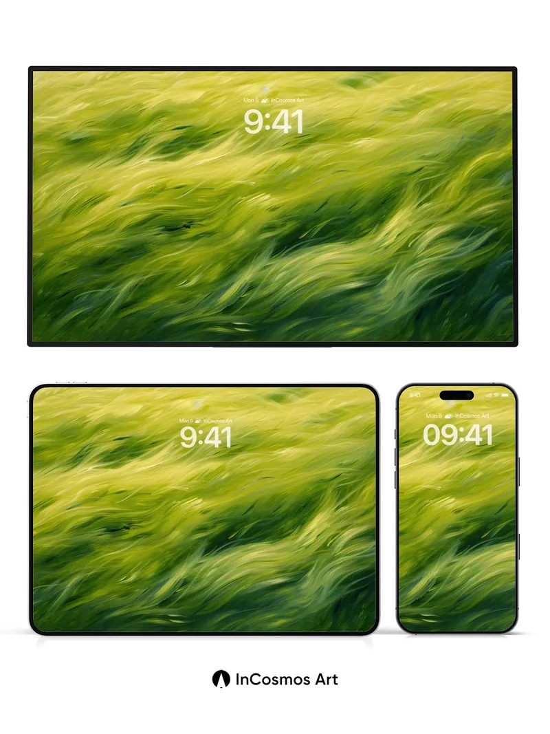 Whispering Canopy Wallpaper with Living Light