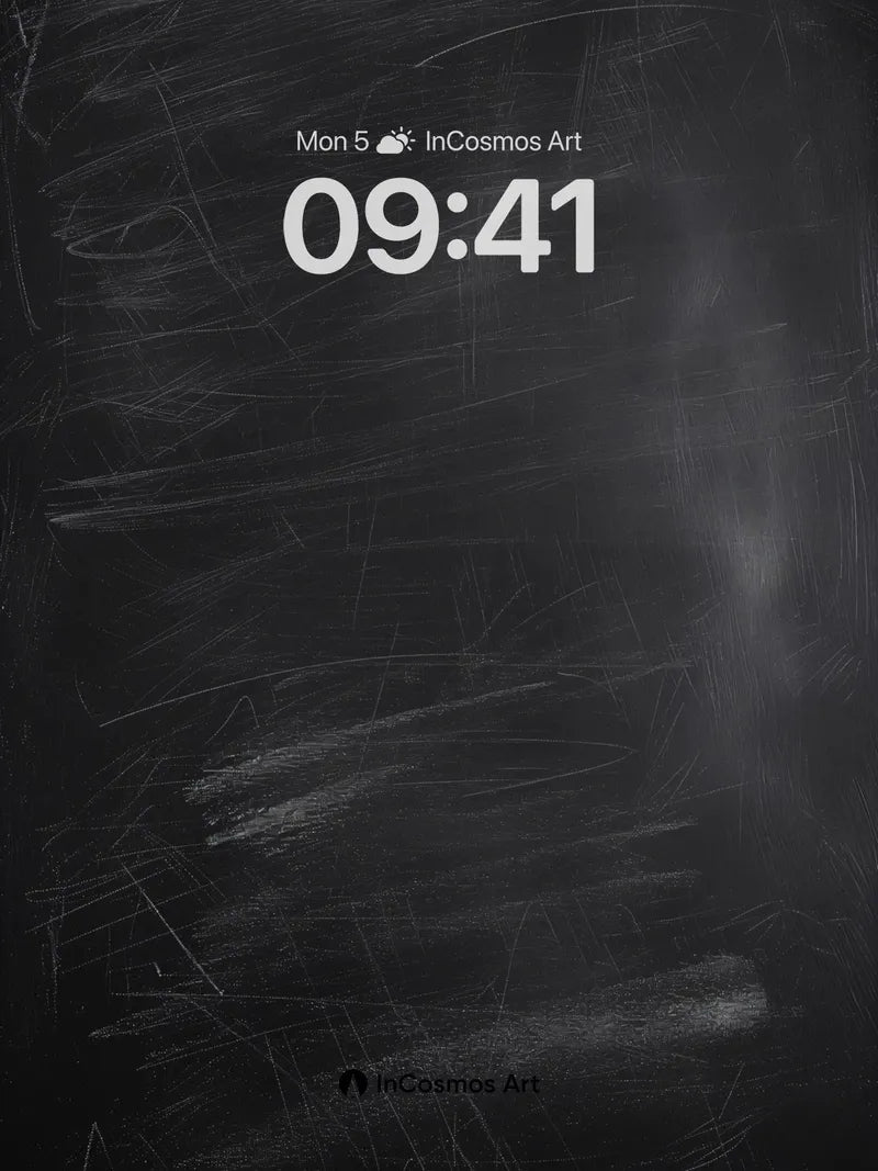 Whispered Chalkboard Wallpaper with Faded Marks