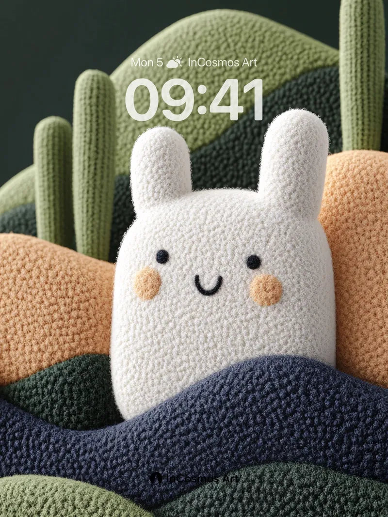 Soft Hug Wallpaper with Knit Landscape