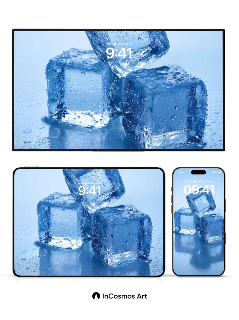 Crisp Frost Wallpaper with Liquid Light