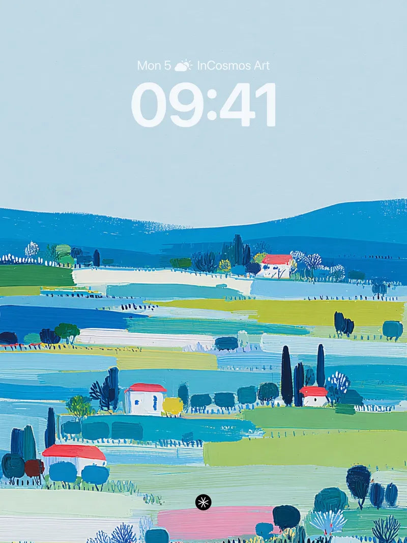 Serene Pastel Fields Wallpaper Background wallpaper for iPhone, iPad & Mac