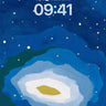 Midnight Nebula Wallpaper with Painted Depth wallpaper for iPhone, iPad & Mac