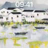 Serenity Watercolor Wallpaper with Floating Lilies wallpaper for iPhone, iPad & Mac